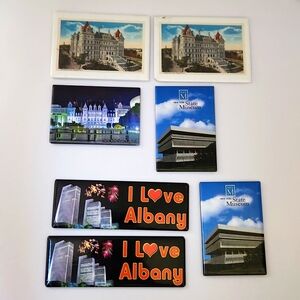 Vintage Albany NY Tourist Magnets Capital Museum